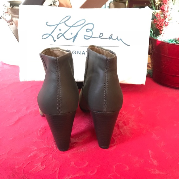 LL Bean Signature Two-Tone Leather Ankle Boots 9M - Picture 4 of 8